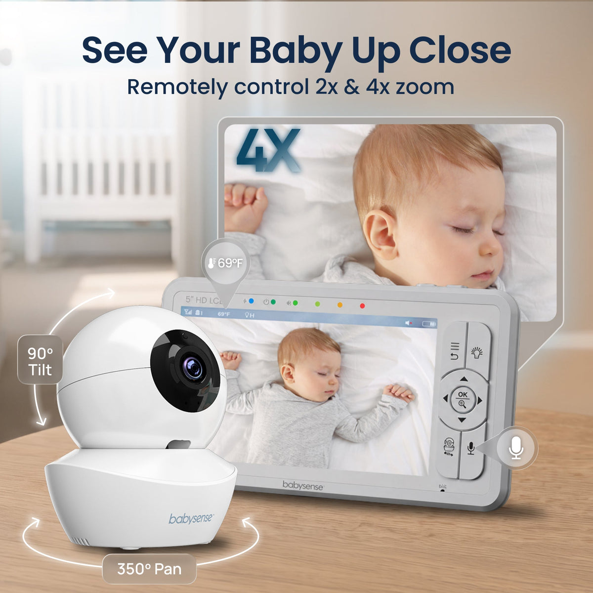 Add-On Camera for Video Baby Monitor HD S2 - Babysense