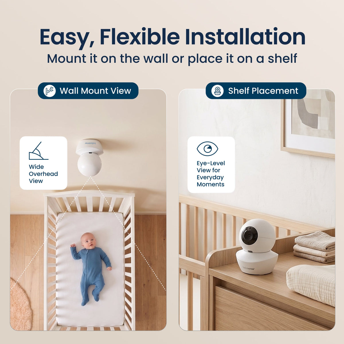 Add-On Camera for Video Baby Monitor HD S2 - Babysense