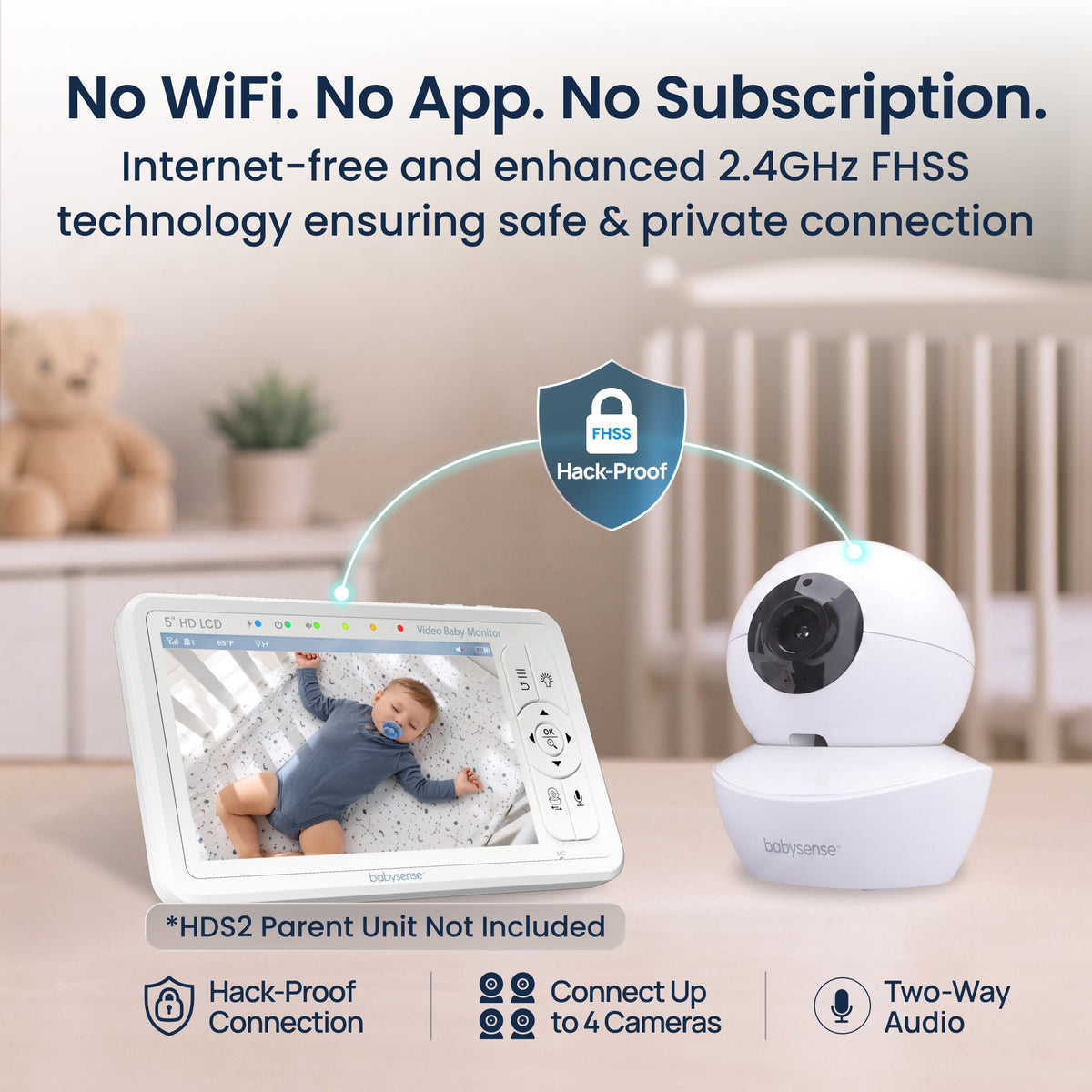 Add-On Camera for Video Baby Monitor HD S2 - Babysense