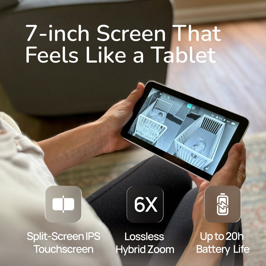 Touch™ Smart WiFi Baby Monitor | 7" Touchscreen - Babysense