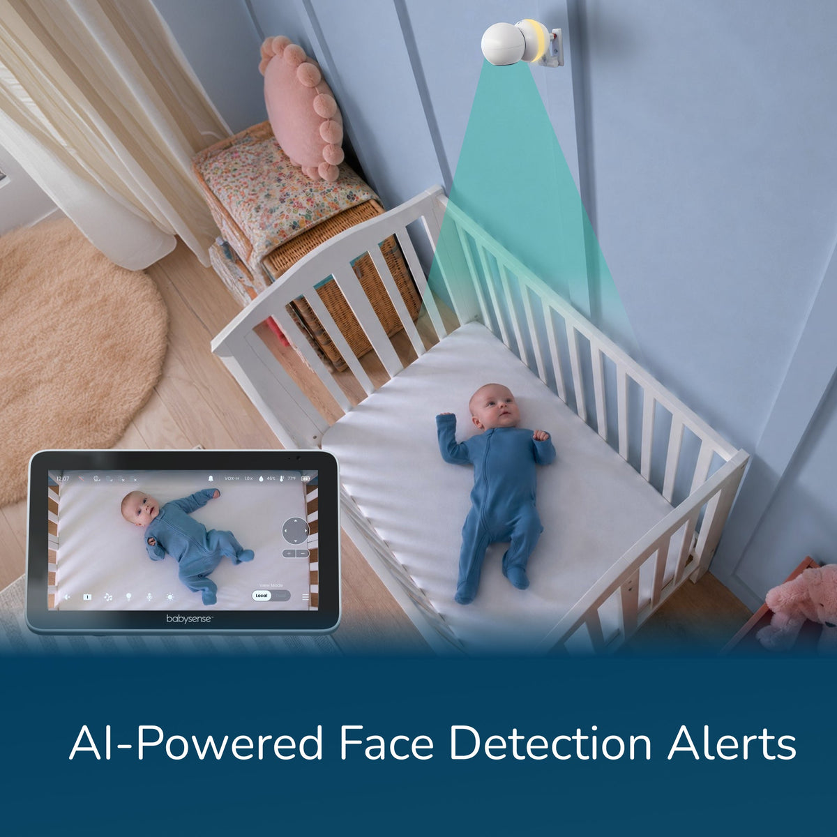 Touch™ Smart WiFi Baby Monitor | 7" Touchscreen - Babysense