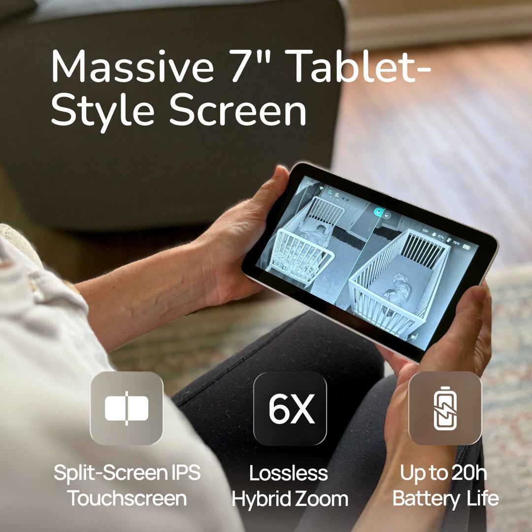 Touch™ Smart WiFi Baby Monitor | 7" Touchscreen - Babysense